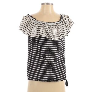 #15 Striped Off-Shoulder Women's Top